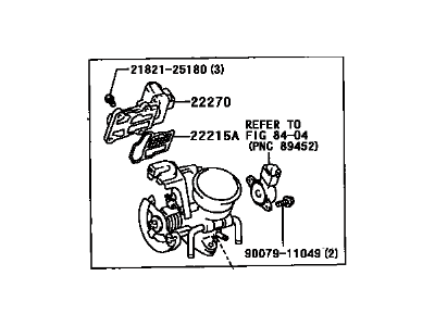 2003 Toyota RAV4 Throttle Body - 22210-28050