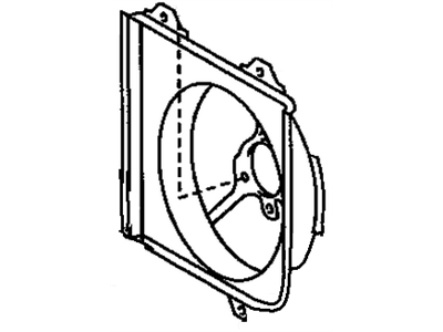 Toyota 16711-28180 SHROUD, Fan