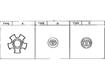 Toyota 42603-42080 Wheel Hub Ornament Sub-Assembly