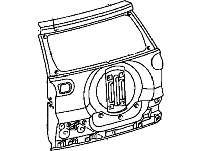 Toyota 67005-42311 Panel Sub-Assy, Back Door