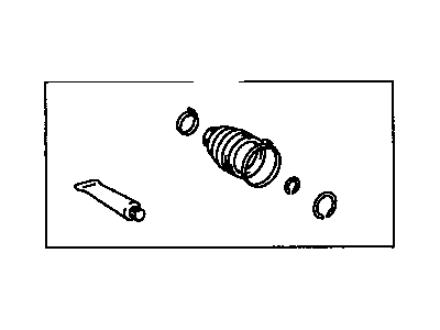 Toyota 04438-42070 Front Cv Joint Boot Kit Inboard Joint, Left