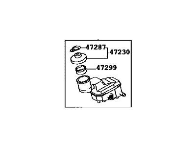 Toyota 47220-42070 Reservoir Sub-Assy, Brake Master Cylinder