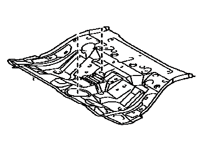 Toyota 58211-06160 Pan, Center Floor