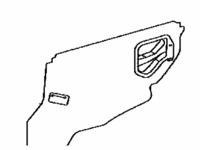 Toyota 67841-06070 Cover, Rear Door Service Hole, RH