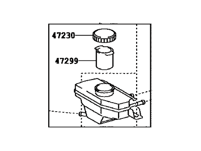 Toyota 47220-33101 Reservoir Assembly, Mast