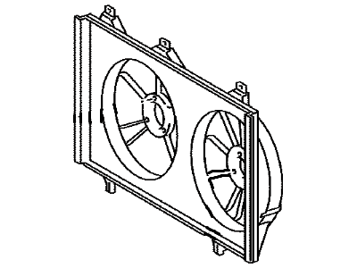 Toyota 16711-28310 SHROUD, Fan