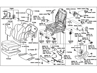 Toyota 71200-06Q71-B0 Seat Assembly, Front LH