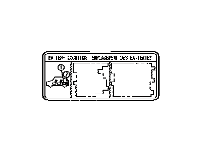 Toyota G9275-76020 Label, Battery Caution