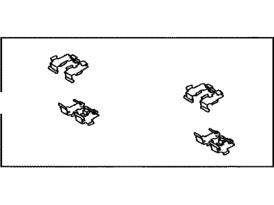 Toyota 04948-06030 Fitting Kit, Disc Brake, Rear