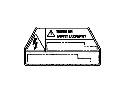 Toyota G9118-06010 Label, Electric Vehicle Unit Controller Caution