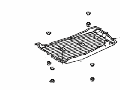 Toyota 58399-33020 Cover, Floor Under