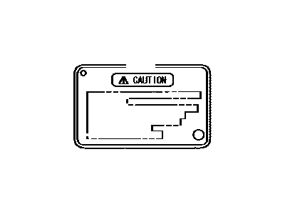 Toyota 74572-33020 Label, Fuel Inlet Operational Information