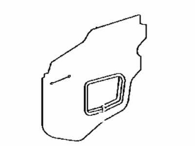 Toyota 67831-06060 Cover, Front Door Service Hole, RH