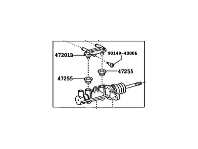 2009 Toyota Camry Brake Master Cylinder - 47201-33510