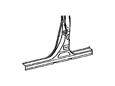 Toyota 61312-06030 Pillar, Center Body, Outer LH