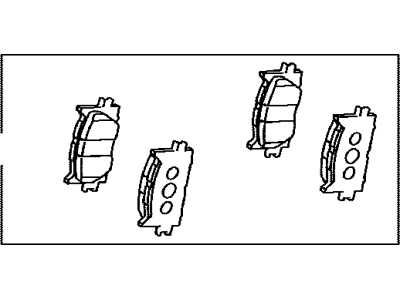 Toyota 04465-06070 Front Disc Brake Pad Set