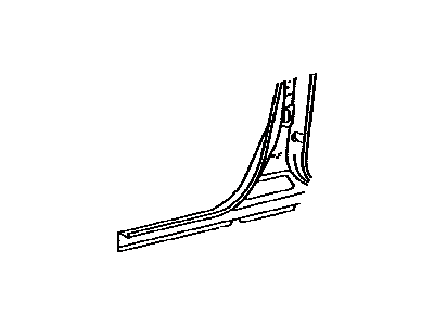 Toyota 61311-06030 Pillar, Center Body, Outer RH