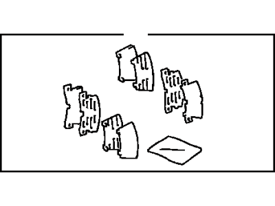 Toyota 04946-33010 SHIM Kit, Anti SQUEAL