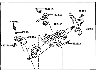 Toyota 45250-06330 Post Assy, Steering