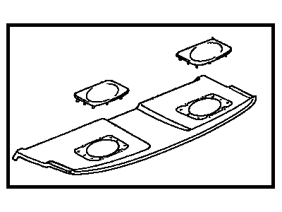 Toyota 64330-06090-E0 Panel Assy, Package Tray Trim