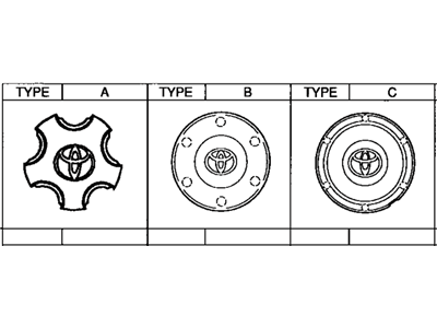 Toyota 42603-AA080 Wheel Hub Ornament Sub-Assembly