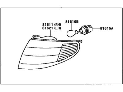 Toyota Solara Side Marker Light - 81610-06040