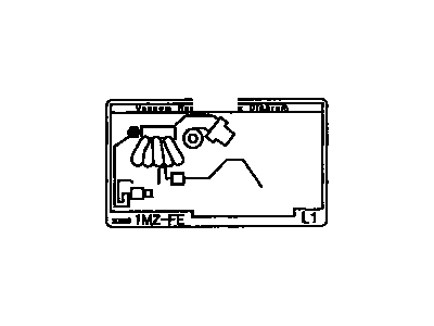 Toyota 17792-74640 Plate, Engine Vacuum Hose Information