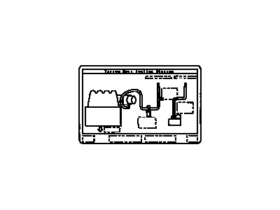 Toyota 17792-28170 Label, Engine Vacuum Hose Information