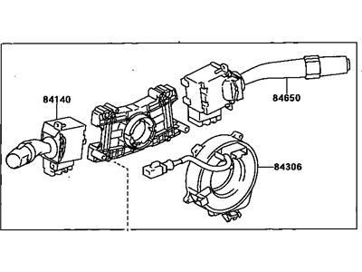 Toyota 84310-06250 Switch Assy, Turn Signal