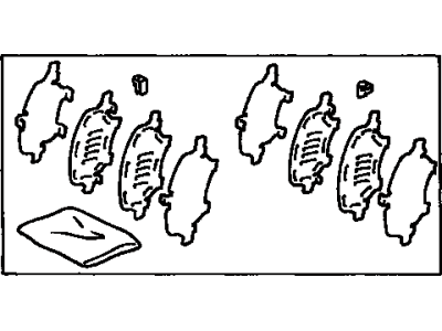 Toyota 04945-06060 Shim Kit, Anti Squeal, Front