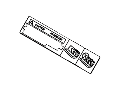 Toyota 73794-06010 Label, Rear Seat Belt Notice