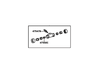 Toyota 47570-06030 Cylinder Assembly, Rear Wheel Brake