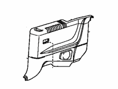 Toyota 62507-AA010-E0 Panel Sub-Assy, Quarter Trim, RH