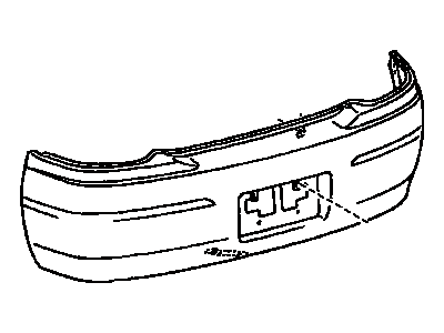 Toyota 52159-AA901 Cover, Rear Bumper