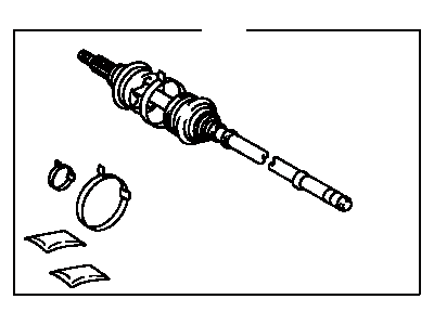 2008 Toyota Corolla Axle Shaft - 43460-09780