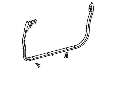 2000 Toyota Solara Weather Strip - 67861-06020