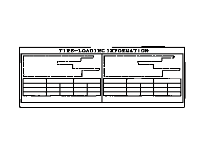 Toyota 42661-06460 Label, Tire Pressure Information