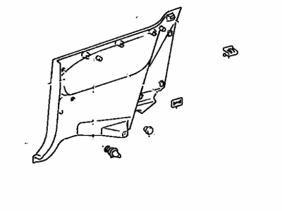 Toyota 62520-06010-B0 Panel Assy, Quarter Trim, Front LH