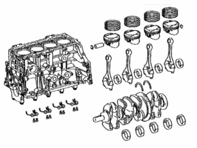 Toyota 11400-37280 Block Assembly, Short