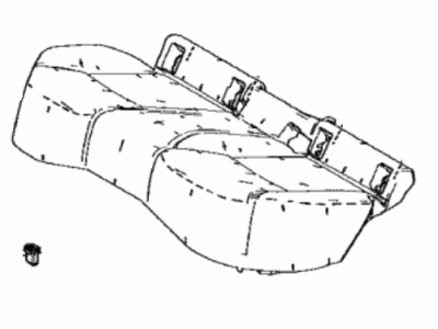 Toyota 71503-12430 Pad Sub-Assembly, Rr Sea