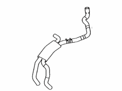 Toyota 16260-37160 Pipe Assembly, Water By