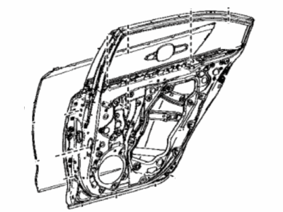 Toyota 67004-12B80 Panel Sub-Assembly, Rr D
