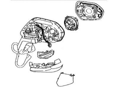 Toyota 87910-12F60 Outside Rear Mirror Assembly