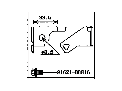Toyota 82711-20870 Clamp, Wiring HARNES