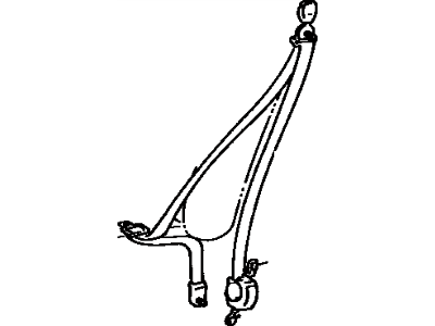 Toyota Tercel Seat Belt - 73220-16260-05