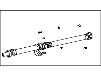 Toyota 37100-16020 Propelle Shaft Assembly W/Center Bearing