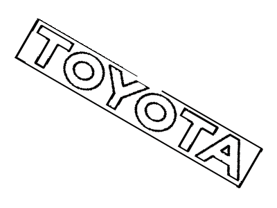 Toyota 75443-16030 Rear Name Plate, No.1