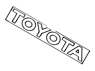 Toyota 75442-16021 Rear Name Plate, No.1