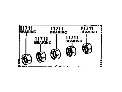 Toyota 11704-15050 Bearing Set, Crankshaft