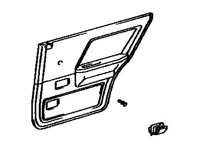 Toyota 67630-16110-06 Board Sub-Assy, Rear Door Trim, RH